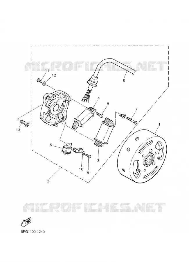 DYNAMO Yamaha MOTO 50 2003 PW  PW50