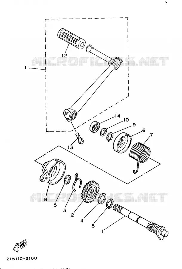 STARTMOTOR Yamaha MOTO 80 1986 PW  PW80