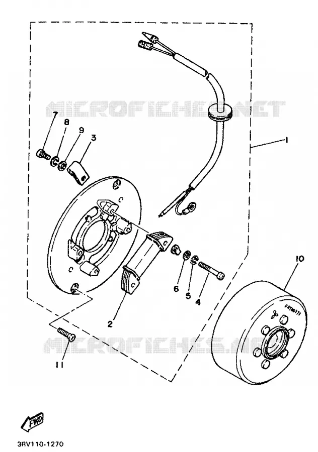 DYNAMO Yamaha MOTO 80 1993 PW  PW80