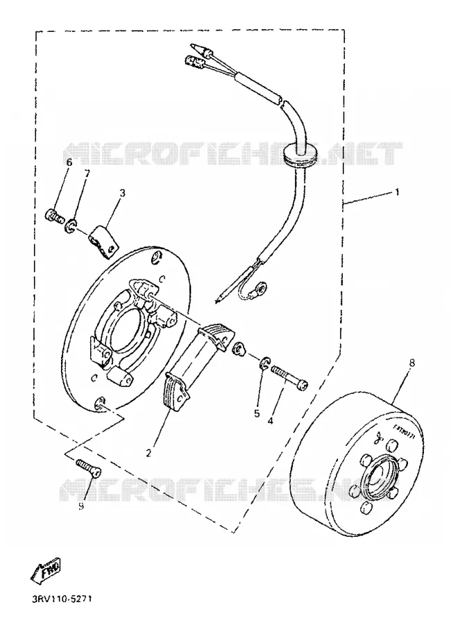 DYNAMO Yamaha MOTO 80 1997 PW  PW80