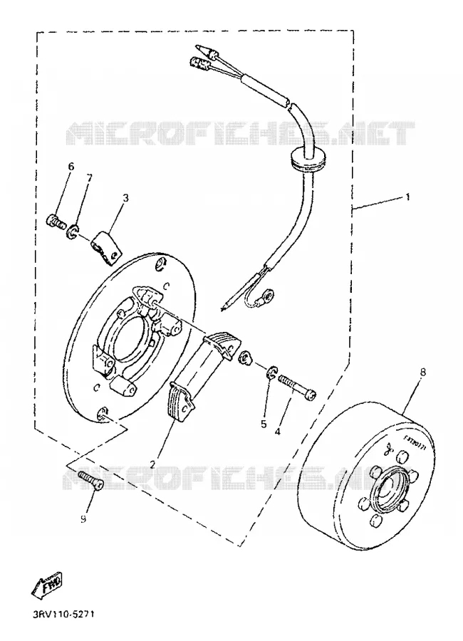 DYNAMO Yamaha MOTO 80 1997 PW  PW80