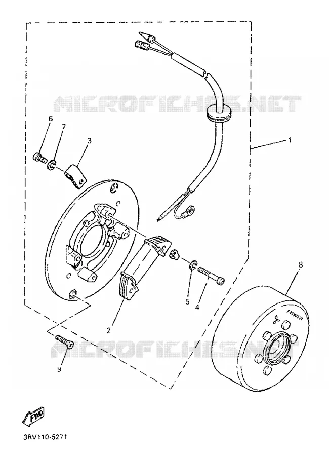 DYNAMO Yamaha MOTO 80 1997 PW  PW80