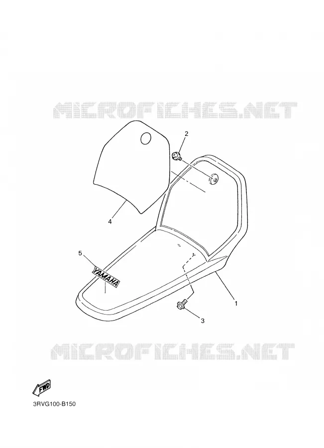 VOORSPATBORD Yamaha MOTO 80 2008 PW  PW80X