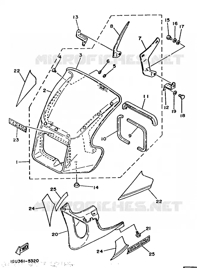 KAP 1 Yamaha MOTO 125 1986 RDLC  RD125LC