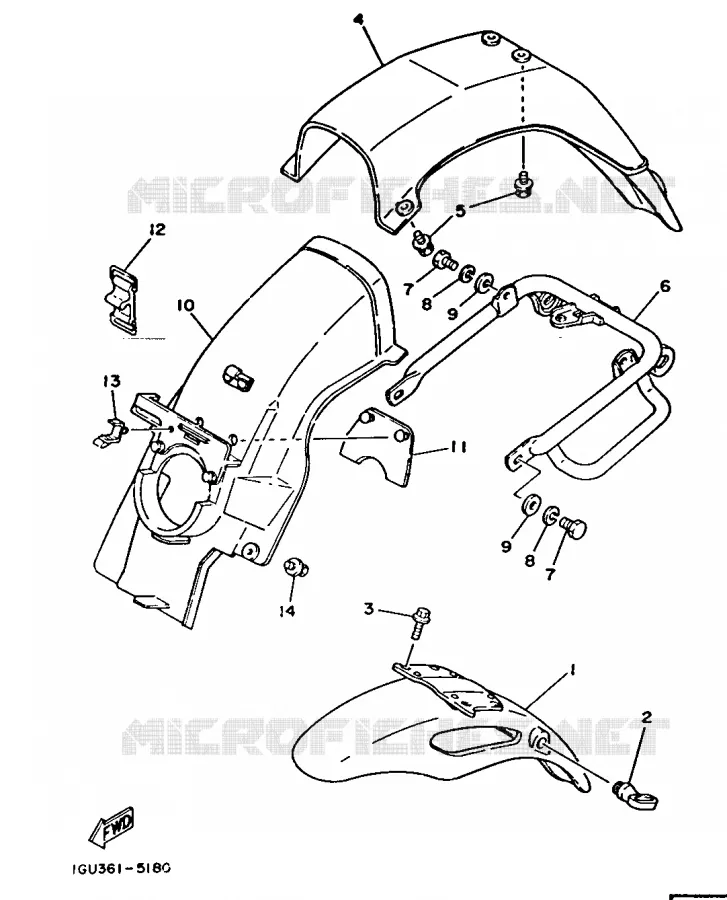 SPATBORD Yamaha MOTO 125 1986 RDLC  RD125LC