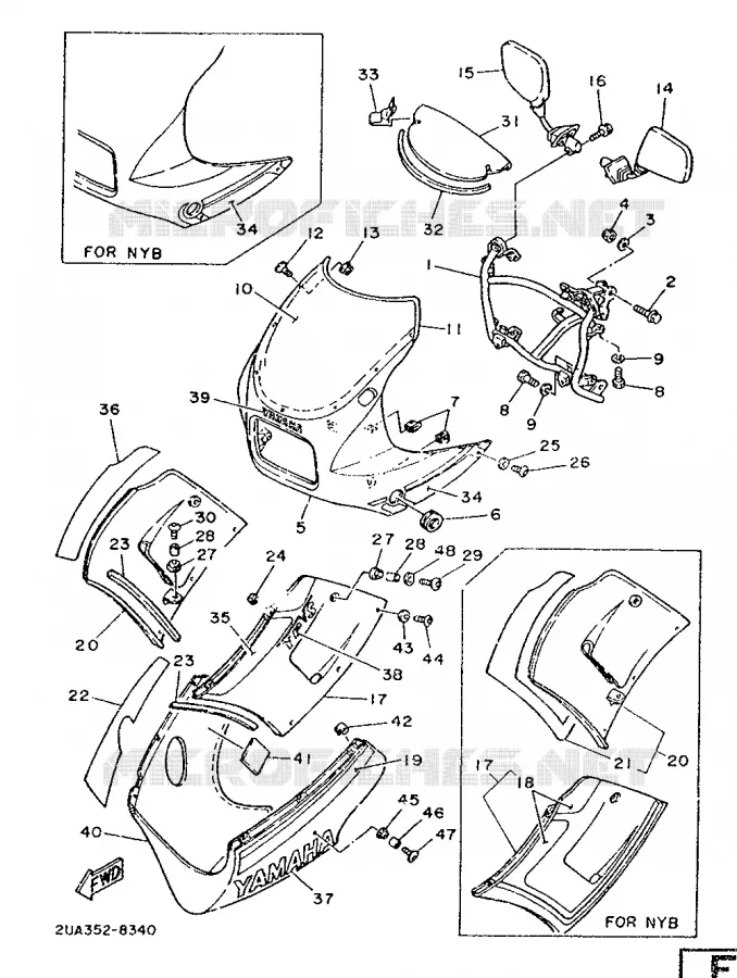 KAP 1 Yamaha MOTO 350 1988 RDLC  RD350LC