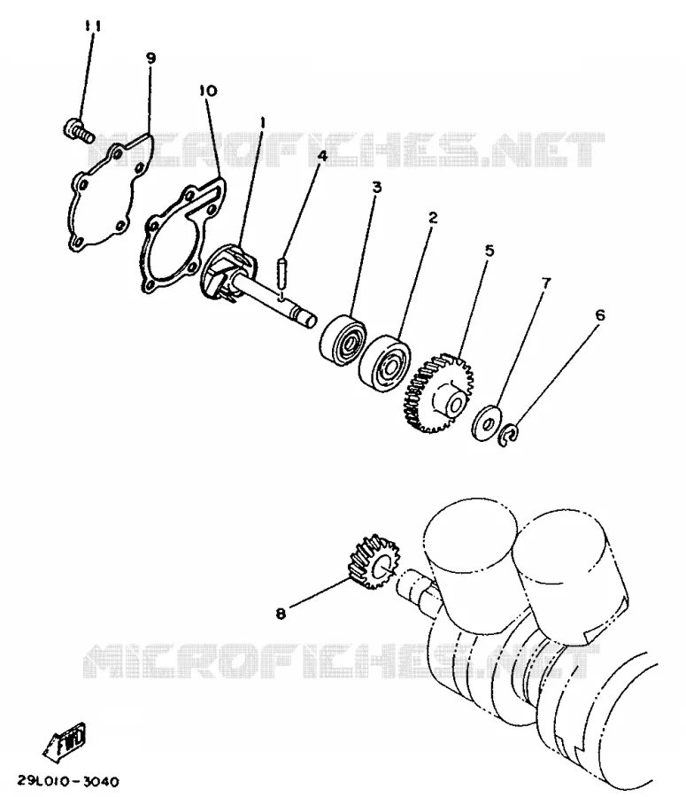 WATERPOMP / SLANGEN Yamaha MOTO 350 1991 RDLC  RD350LC
