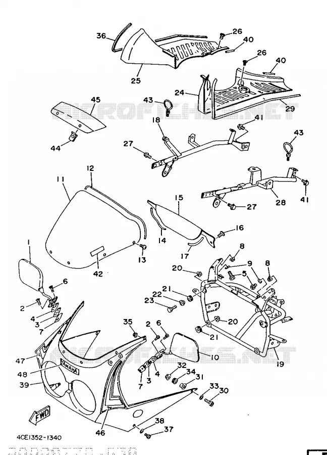 KAP 1 Yamaha MOTO 350 1991 RDLC  RD350LC