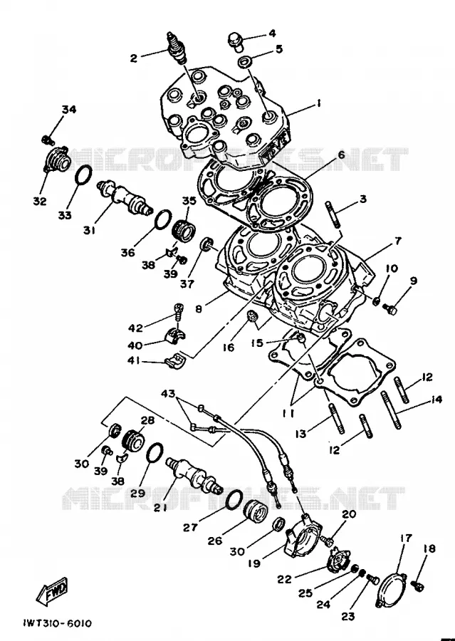 CILINDER Yamaha MOTO 350 1992 RDLC  RD350LC