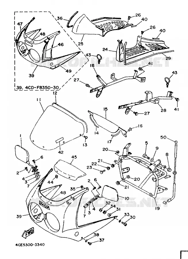 KAP 1 Yamaha MOTO 350 1992 RDLC  RD350LC