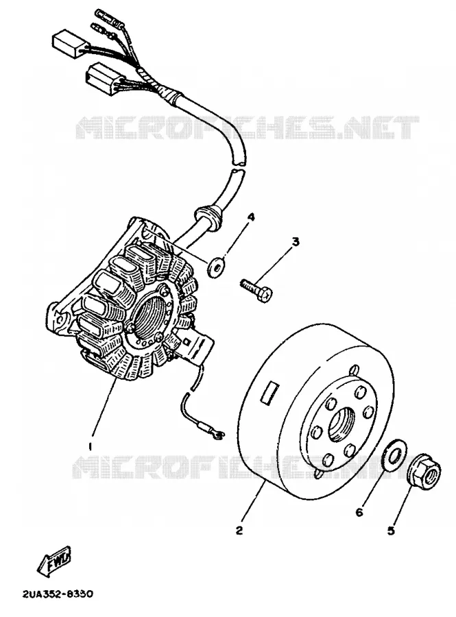 DYNAMO Yamaha MOTO 350 1992 RDLC  RD350LC
