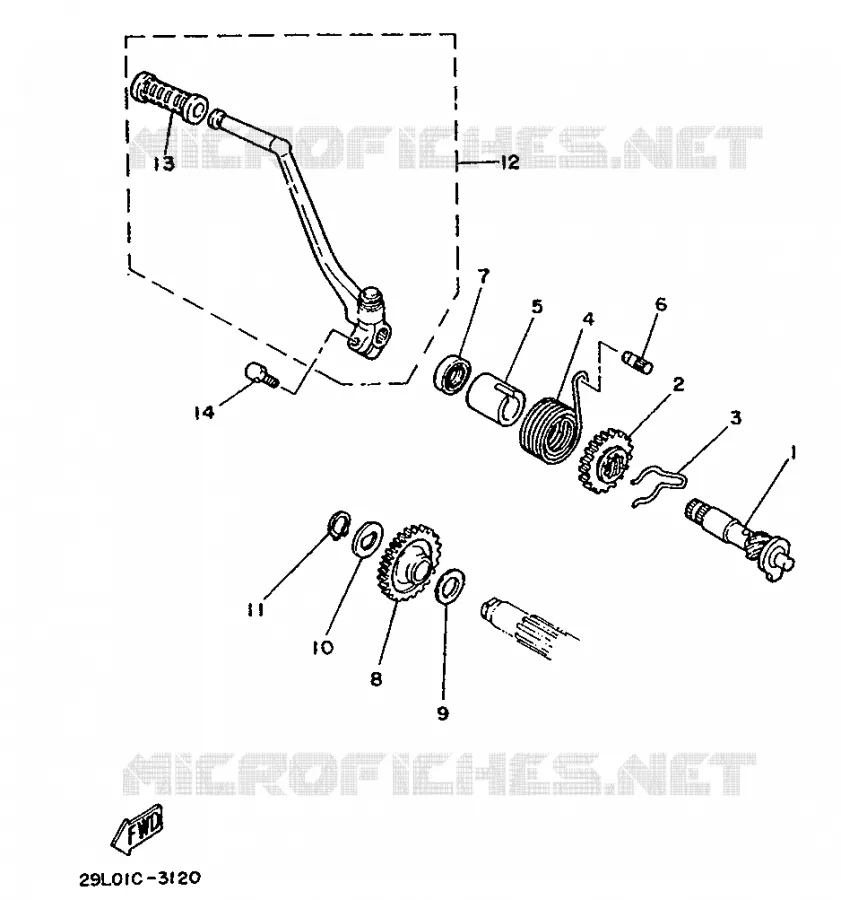STARTMOTOR Yamaha MOTO 350 1986 RDLC  RD350LCF
