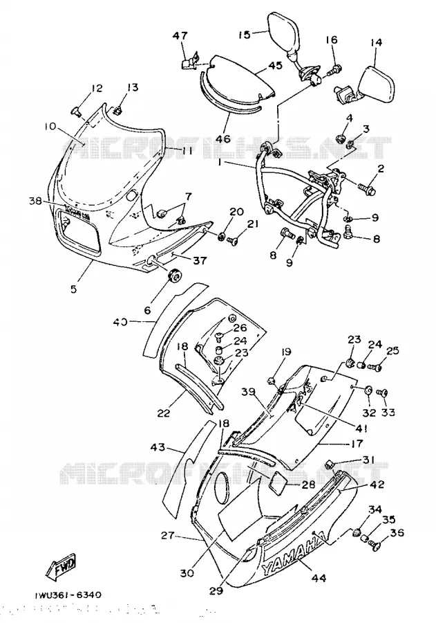 KAP 1 Yamaha MOTO 350 1986 RDLC  RD350LCF