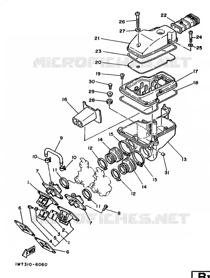 INLAAT Yamaha MOTO 350 1988 RDLC  RD350LCF