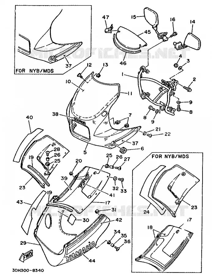KAP 1 Yamaha MOTO 350 1988 RDLC  RD350LCF