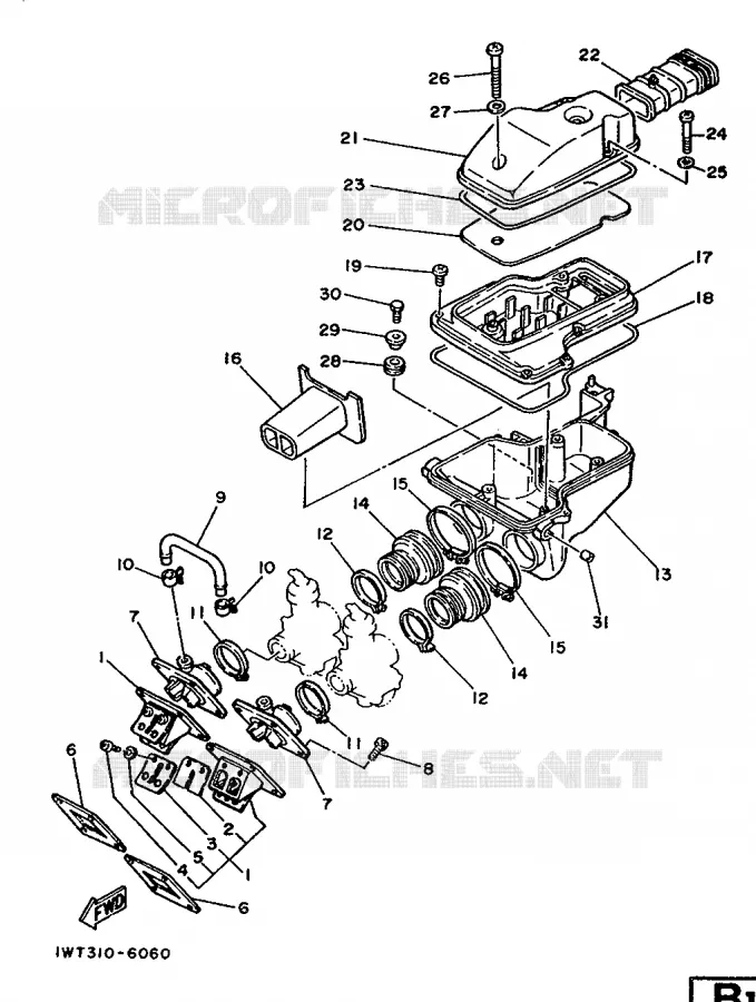 INLAAT Yamaha MOTO 350 1988 RDLC  RD350LCF (20KW)