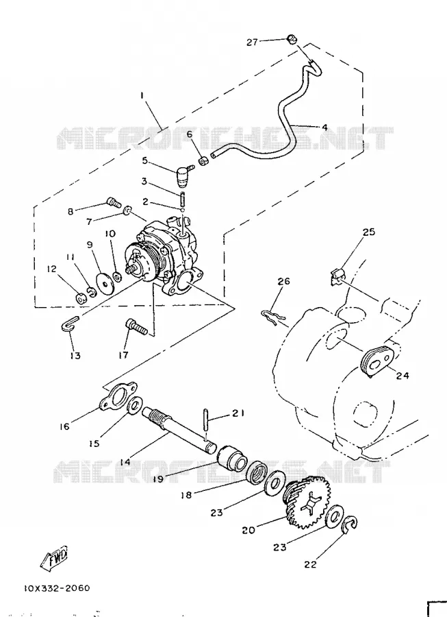 OLIEPOMP Yamaha MOTO 75 1991 RDLC  RD75LC