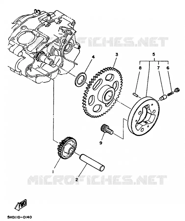 STARTMOTOR Yamaha MOTO 125 1992 SR  SR125