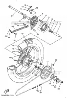ACHTERWIEL voor Yamaha SR125 1997