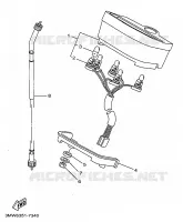 TELLERSET voor Yamaha SR125 1997