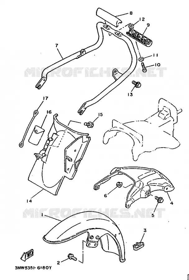 SPATBORD Yamaha MOTO 125 1998 SR  SR125