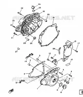 CARTERDELEN voor Yamaha SR125SP 1988