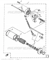 STARTMOTOR voor Yamaha SR125SP 1988