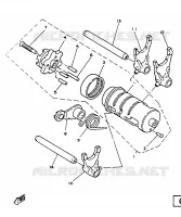 SCHAKEL PEDAAL voor Yamaha SR125SP 1988