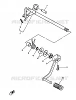 SCHAKEL STANG / PEDAAL voor Yamaha SR125SP 1988