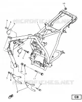 FRAME voor Yamaha SR125SP 1988