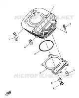 CILINDER voor Yamaha SR125SP 1988
