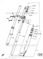 VOORVORK voor Yamaha SR125SP 1988