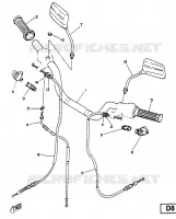 STUUR / KABEL voor Yamaha SR125SP 1988