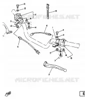 STUURSCHAKELAAR / HEVEL voor Yamaha SR125SP 1988