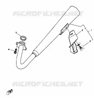 UITLAAT voor Yamaha SR125SP 1988