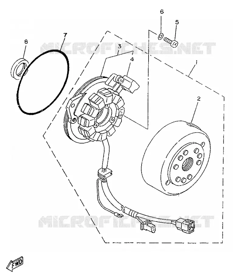 DYNAMO Yamaha MOTO 250 1996 SR  SR250