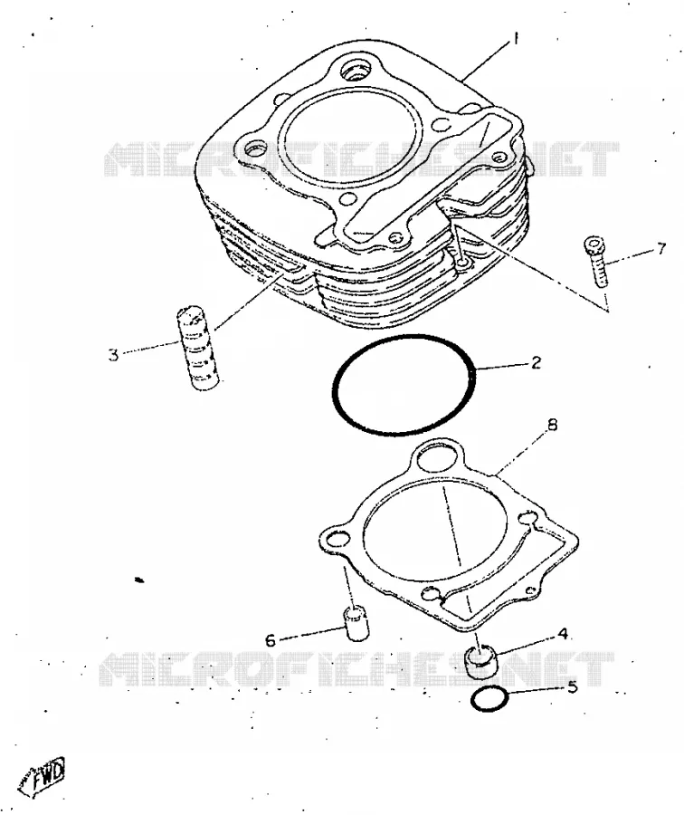CILINDER Yamaha MOTO 250 1996 SR  SR250