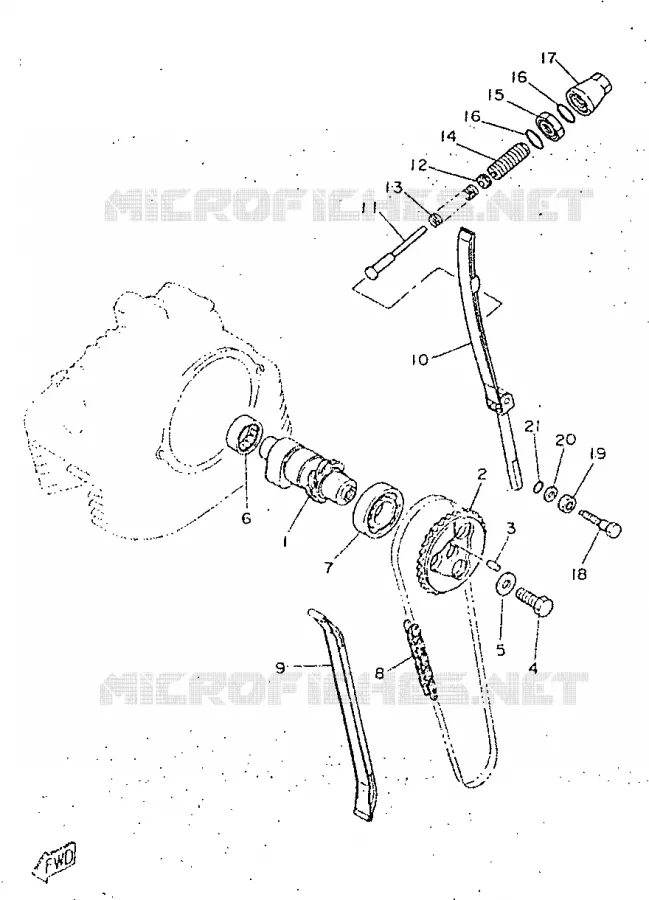 NOKKENAS / KETTING Yamaha MOTO 250 1996 SR  SR250