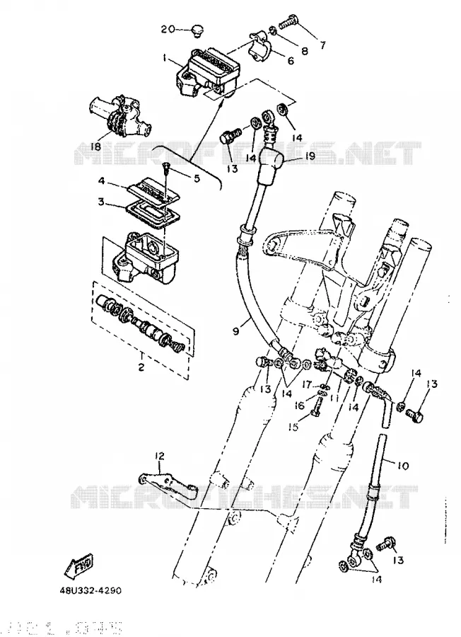 POMP VOOR Yamaha MOTO 500 1987 SR  SR500