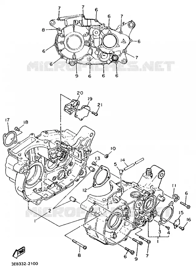 CARTERDELEN Yamaha MOTO 500 1993 SR  SR500