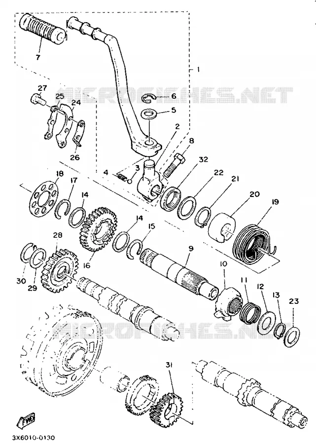 STARTMOTOR Yamaha MOTO 500 1993 SR  SR500
