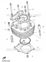 CILINDER voor Yamaha SR500 1995