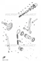 NOKKENAS / KETTING voor Yamaha SR500 1995