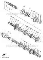 TRANSMISSIE voor Yamaha SR500 1995