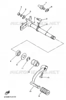 SCHAKEL PEDAAL voor Yamaha SR500 1995