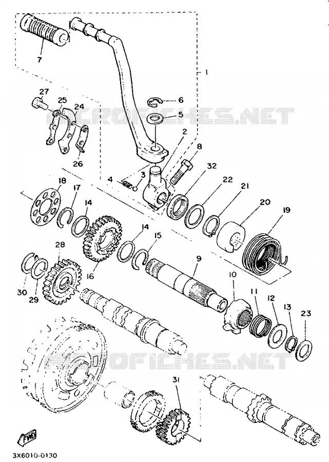 STARTMOTOR Yamaha MOTO 500 1995 SR  SR500