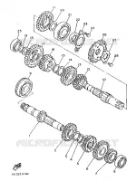 TRANSMISSIE voor Yamaha SRX600 1987