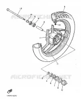 VOORWIEL voor Yamaha SRX600 1987