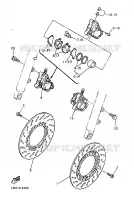 REMKLAUW VOOR voor Yamaha SRX600 1987