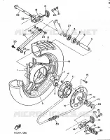 ACHTERWIEL voor Yamaha SRX600 1987